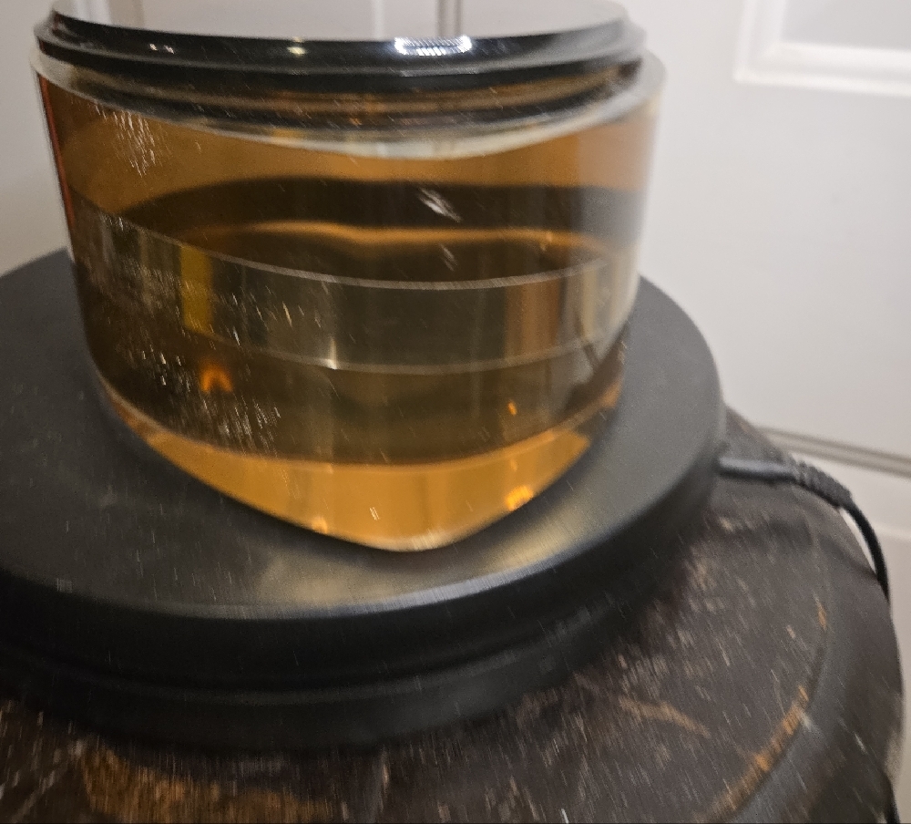 La Bella Creations Swirl Mid Cent Modern Gold & Brown Italian Acrylic Ice Bucket - Picture 7 of 15